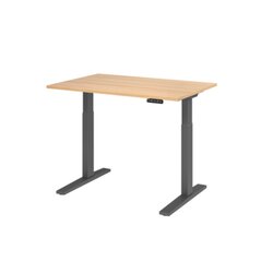 Hammerbacher VXMKA12/E/G Schreibt. el.120x80cm graphit/eiche