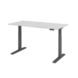 Hammerbacher VXMKA16/5/G Schreibt. el.160x80cm graphit/grau