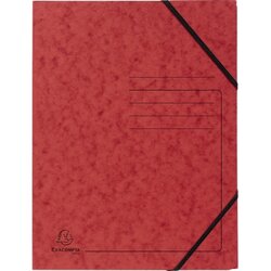 Exacompta 555415E Eckspanner DIN A4 Karton rot 