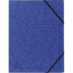Exacompta 555412E Eckspanner DIN A4 Karton blau 
