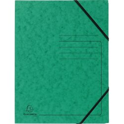 Exacompta 555413E Eckspanner DIN A4 Karton grün 