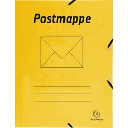Exacompta 55549B Postmappe DIN A4 Karton gelb 