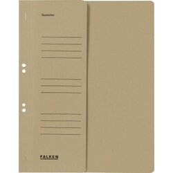 Falken 80003866 Ösenhefter DIN A4 halber Deckel Behördenheftung grau