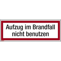 Neutralware 195048200 Hinweisschild Aufzug 297x105mm 