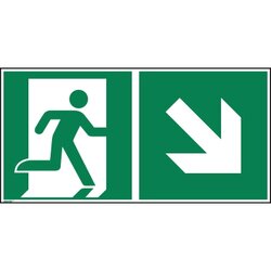 Neutralware 195051700 Hinweisschild Rettungsweg  ISO 7010 300x150mm 