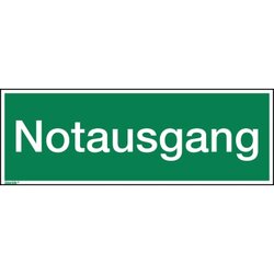 Neutralware 195049300 Hinweisschild Notausgang 297x105mm 
