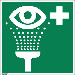 Neutralware 195051400 Hinweisschild Augenspül ISO 7010 200x200mm 