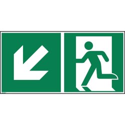 Neutralware 195052000 Hinweisschild Rettungsweg  ISO 7010 300x150mm 