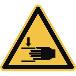 Neutralware 195050400 Hinweisschild Handverletzungen  ISO 7010 200x200x200mm 
