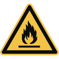 Neutralware 195049700 Hinweisschild Feuergefährlich  ISO 7010 200x200x200mm 