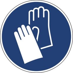Neutralware 195049200 Hinweisschild Handschutz   ISO 7010/M0096 200mm 