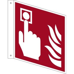 Neutralware 195052300 Hinweisschild Brandmelder  ISO 7010 F005 200x200mm 