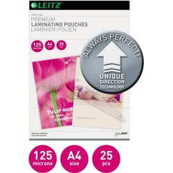 Leitz 74820000 Laminierfolie UDT DIN A4 125mic 25 St./Pack.