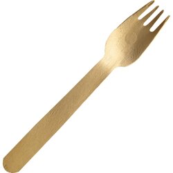 NATURE Star 38856 Gabel Holz 16cm natur 100 St./Pack.