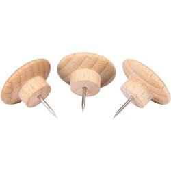 Legamaster 7-145125 Pinnwandnadel WOODEN 20mm Holz 25 St./Pack.