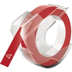 DYMO® 520102 Prägeband 9mmx3m sk Kunststoff glänzend rot