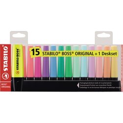 STABILO® 7015-01-5 Textmarker BOSS ORIGINAL 15 St./Pack.