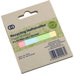 Soennecken 5790 Haftstreifen oeco RC 20x50mm 40Bl. sort. 4St.