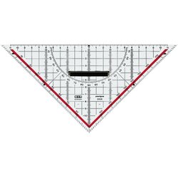 M+R 23250100 Zeichendreieck 25cm Skala rot 