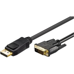 Goobay® 51961 DisplayPort-Adapter DP/DVI 2m schwarz
