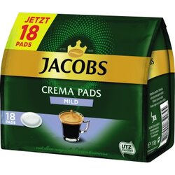 JACOBS 113601 Kaffeepads Crema mild 18 St./Pack.