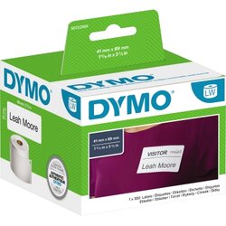 DYMO® S0722560 Namensschildetikett 89x41mm weiß 300 St./Rl.