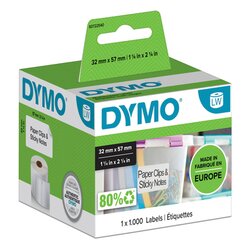 DYMO® S0722540 Vielzwecketikett 57x32mm weiß 1.000 St./Rl.