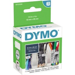 DYMO® S0722530 Vielzwecketikett 25x13mm weiß 1.000 St./Rl.