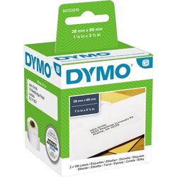 DYMO® S0722370 Adressetikett 89x28mm ws 2x130 St./Pack.