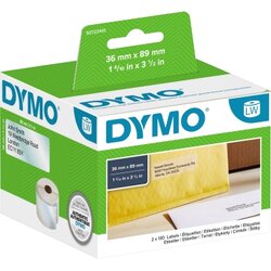 DYMO® S0722410 Adressetikett 36x89mm transparent 260 St./Rl.
