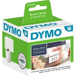 DYMO® S0722440 Vielzwecketikett 70x54mm weiß 320 St./Rl.