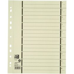Oxford 400004672 Trennblatt DIN A4 mP 200g Karton ch 100 St./Pack.