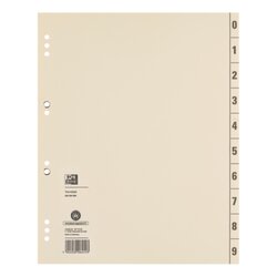 Oxford 400004664 Trennblatt DIN A4 200g Karton geöst chamois 100 St