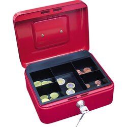 WEDO® 145202X Geldkassette 20x16x9cm Größe 2 rot
