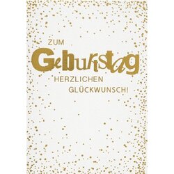 Perleberg 7510316-2 Karte Geburtstag Basic Classic 