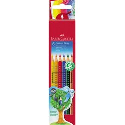 Faber-Castell 112406 Farbstift Colour GRIP farbig sortiert 6 St./Pack.