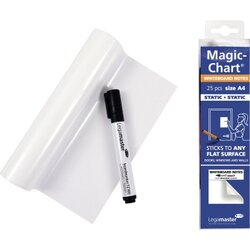 Legamaster 7-159100-A4 Whiteboardfolie Magic blanko 25 St./Pack.