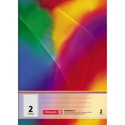 BRUNNEN 104498202 Schulheft A4 Lin2 16Blatt liniert