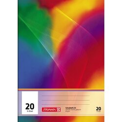 BRUNNEN 104492002 Schulheft A4 Lin20 16Blatt blanko