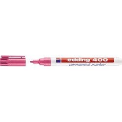 edding 4-400009 Permanentmarker 400 1mm nachfüllbar Rundspitze rosa