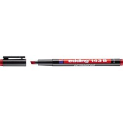 edding 4-143002 Folienschreiber 143 B 1-3mm permanent rot