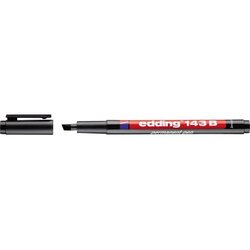edding 4-143001 Folienschreiber 143 B 1-3mm permanent schwarz