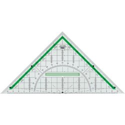M+R 723230810 Zeichendreieck Green Line 22cm 