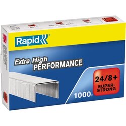 Rapid 24858500 Heftklammer Super Strong 24/8 si 1.000 St./Pack.