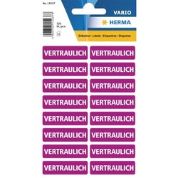 HERMA 15037 Hinweisetikett 12,5x40mm Vertraulich 320 St./Pack.