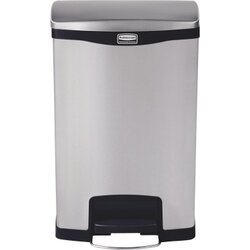 Rubbermaid Tretabfalleimer SLIM JIM® STEP-ON 50 l 1 Sortierfach