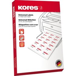 Kores L105148B Etikett 105x148,5mm blau 400 St./Pack.