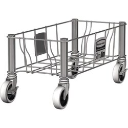 Rubbermaid 1968468 Transportroller Slim Jim Edelstahl