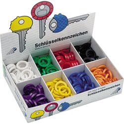 WEDO® 2628008 Schlüsselkennring Kunststoff sortiert 200 St./Pack.