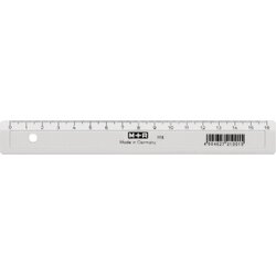 M+R 711160000 Lineal Kunststoff 16cm glasklar